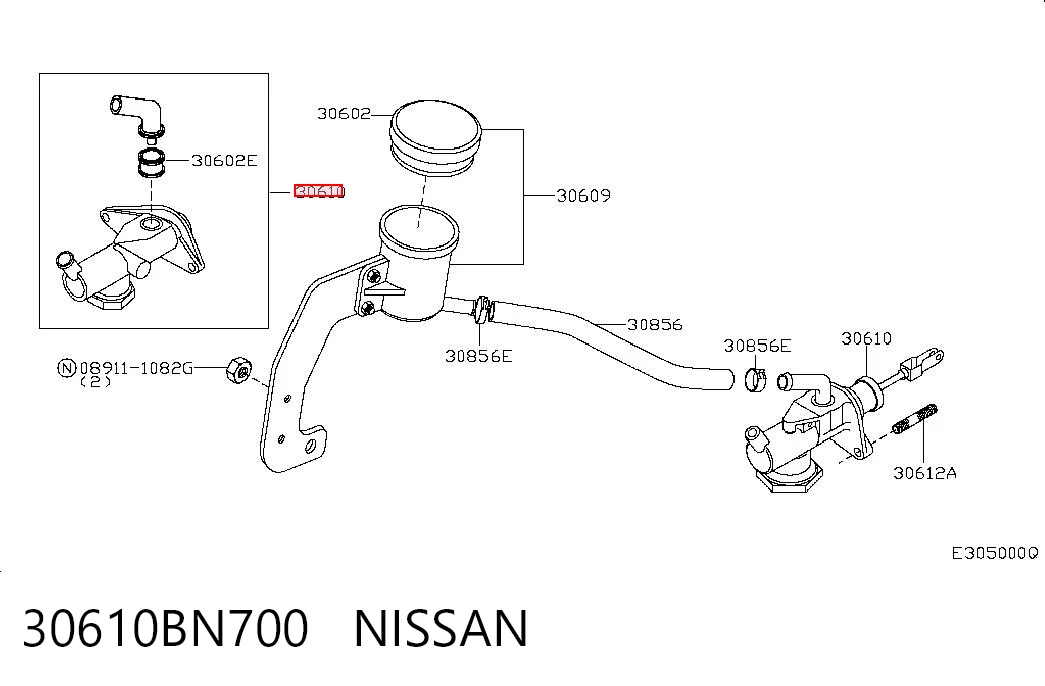 Купити Головний циліндр зчеплення Nissan Almera II N16