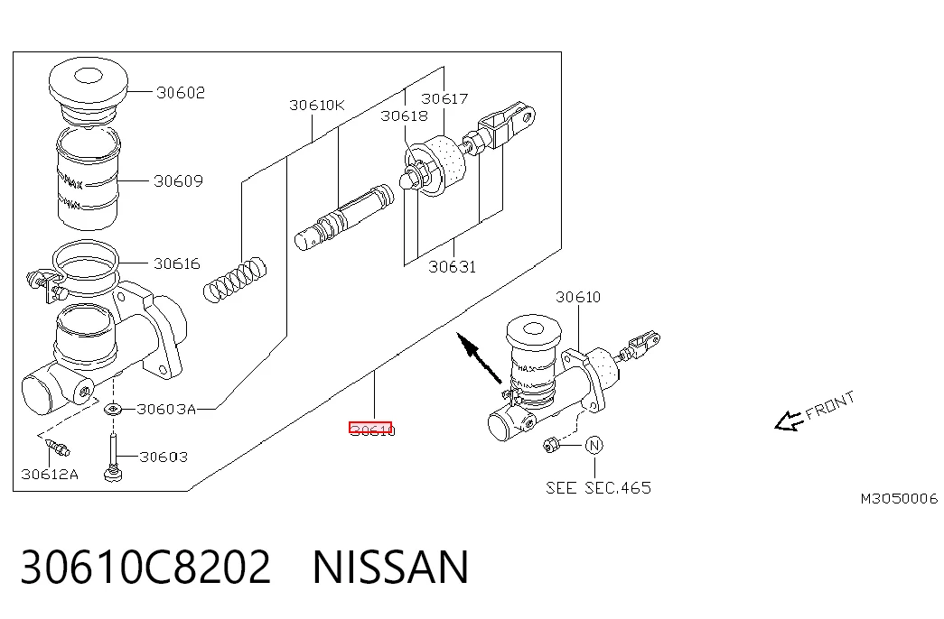 Купити Головний циліндр зчеплення Nissan Terrano I WD21