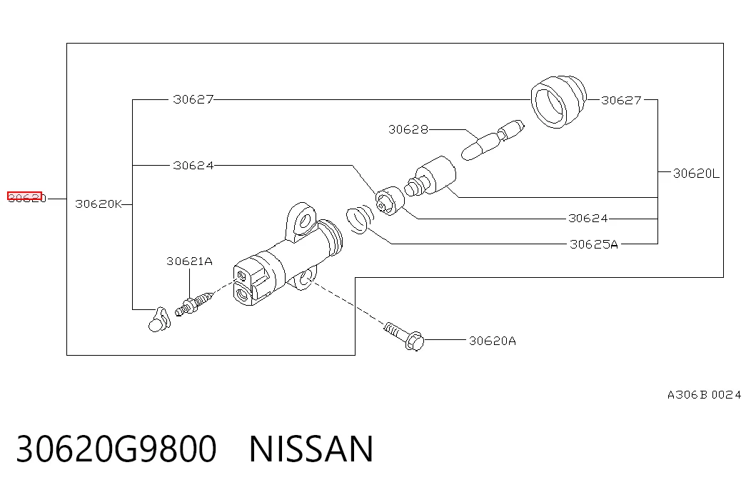 Купити 30620C9600 Nissan/Infiniti Робочий циліндр зчеплення