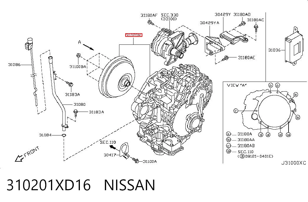 Автоматична коробка передач на Nissan Murano  Z50