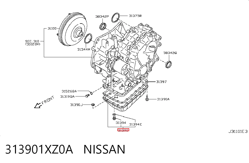 TAN7203 Topsauto Піддон АКПП