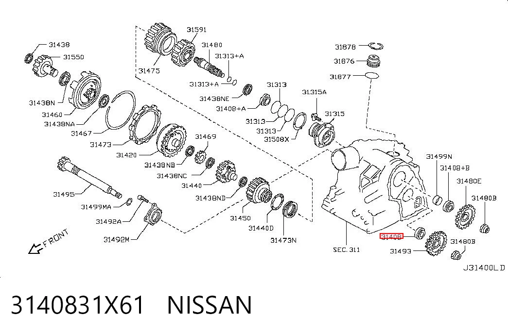 3140831X61 Nissan/Infiniti