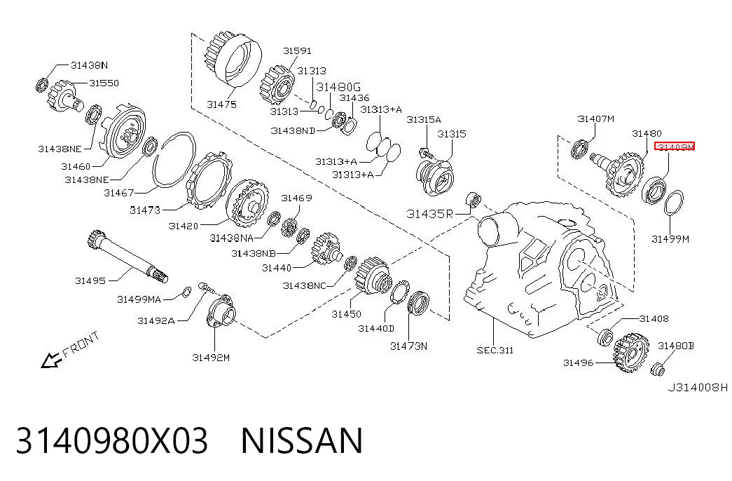 3140980X03 Nissan/Infiniti