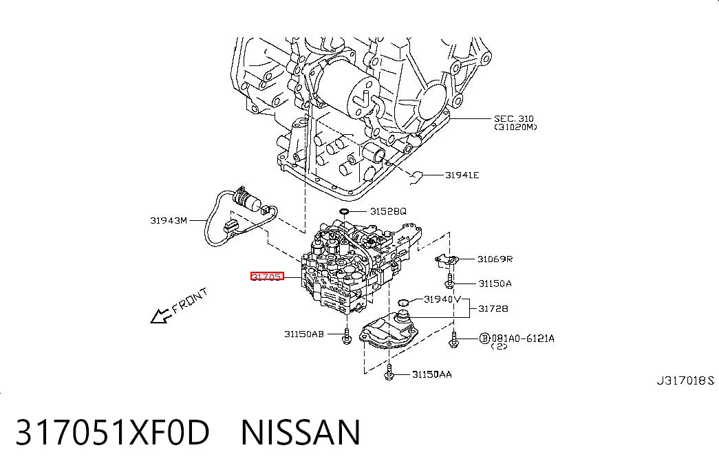 317051XF0D Nissan/Infiniti 
