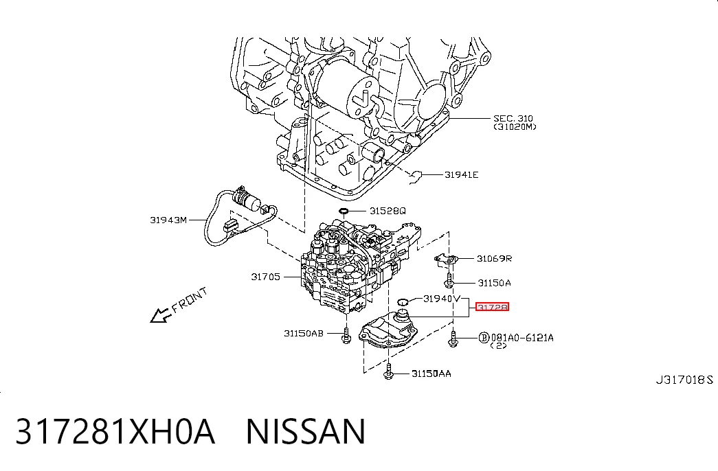 Купити Фільтр АКПП Nissan Qashqai +2 I J10