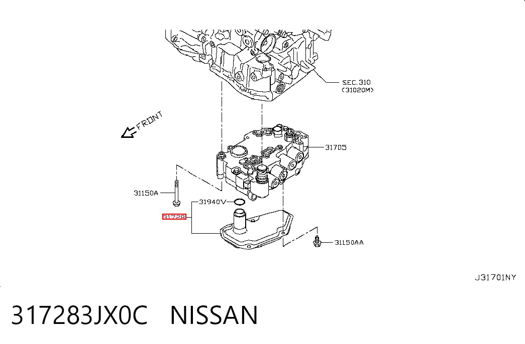 317283JX0C Nissan/Infiniti Масло в коробку автомат