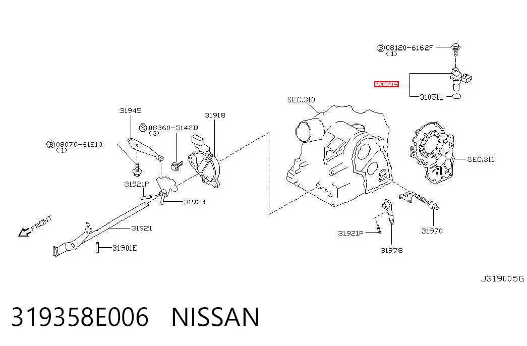 Датчик спідометра Nissan Primera 