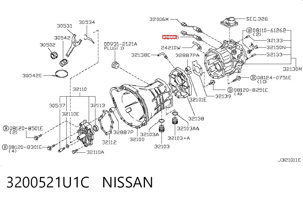 Купити Датчик заднього ходу Nissan Serena  C23