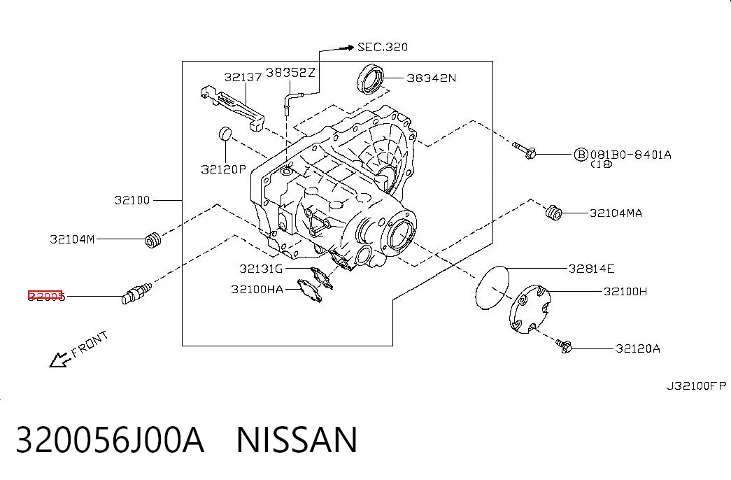 320056J00A Nissan/Infiniti Датчик включення ліхтарів заднього ходу