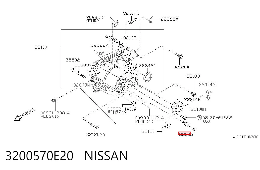 Датчик світла заднього ходу Nissan Almera I
