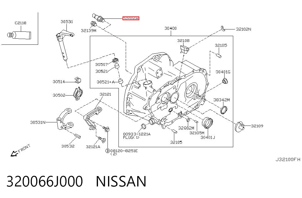  Датчик заднього ходу Nissan Almera 