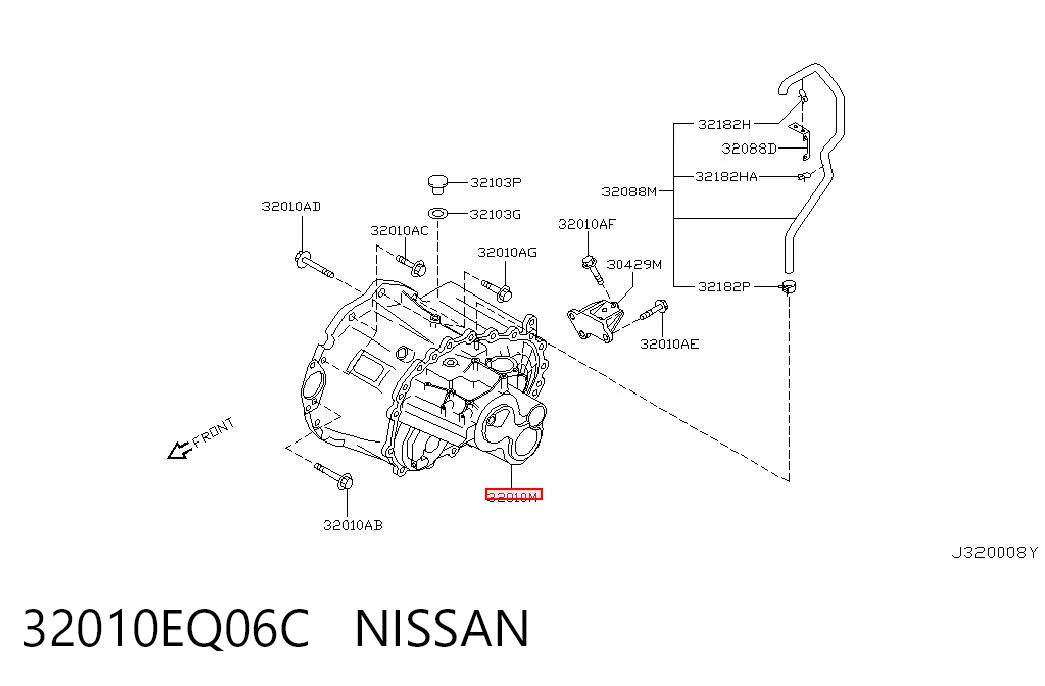 МКП в зборі Nissan X-Trail позашляховик (T30) (2001 - 2007) ціна, від 164.71 USD