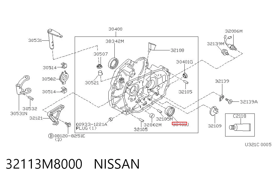 OS100045N NIPPON MOTORS Сальник АКПП/КПП, вхідного/первинного вала