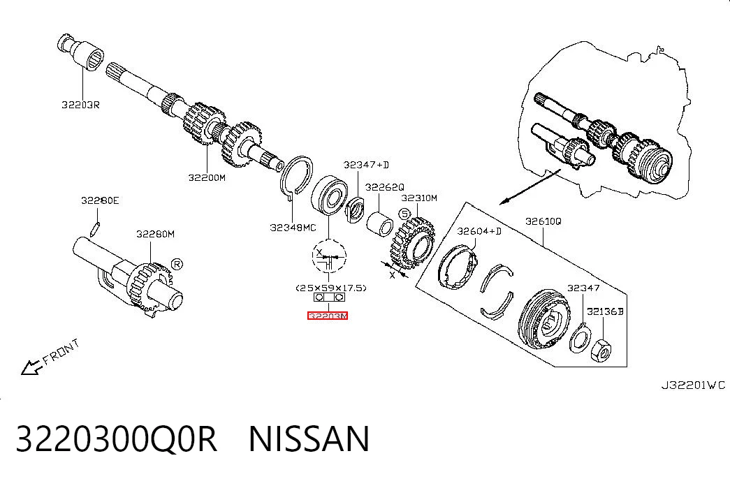 3220300Q0R Nissan/Infiniti