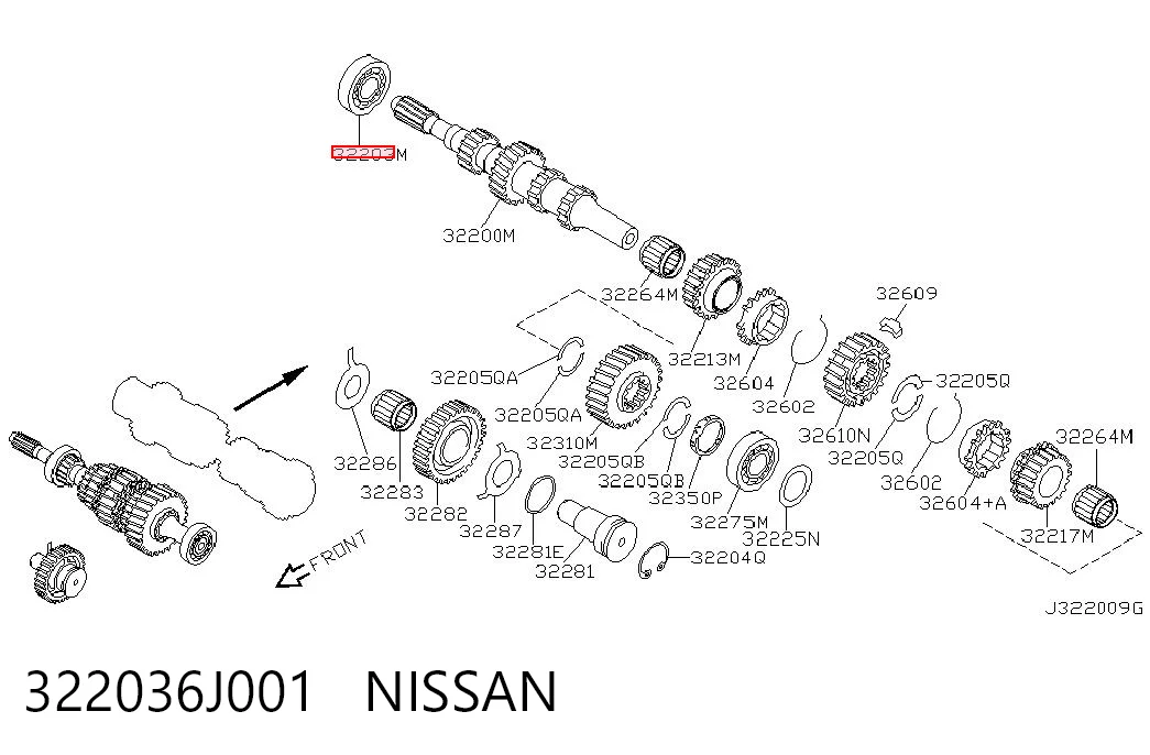 322036J001 Nissan/Infiniti