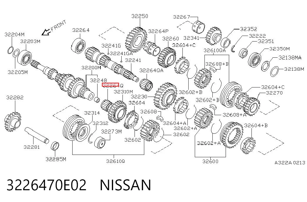 Підшипник КПП Nissan Primera P12
