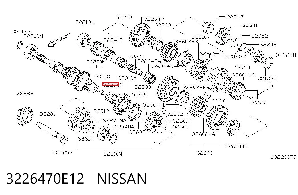 Купити Підшипник КПП Nissan Primera  P12