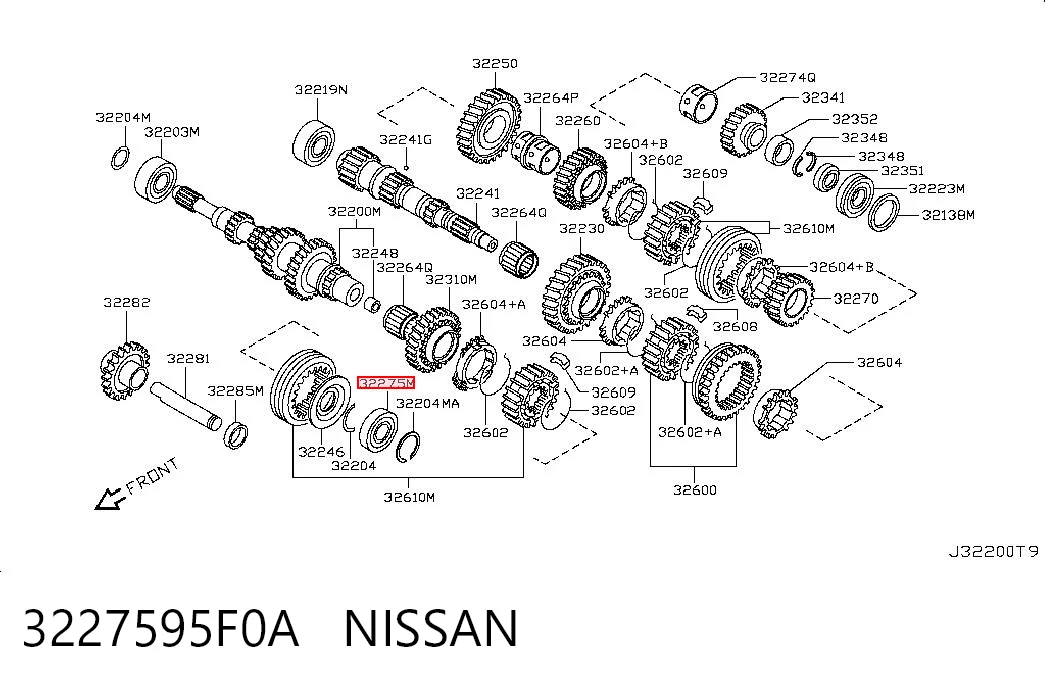  Підшипник первинного валу коробки Nissan Primera 
