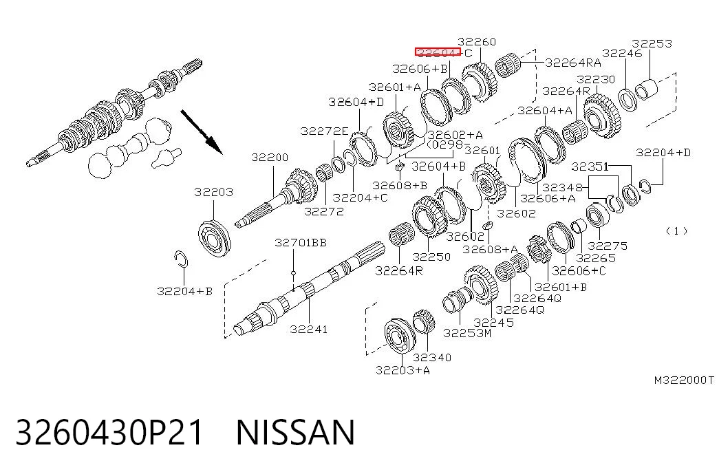 3260430P21 Nissan/Infiniti