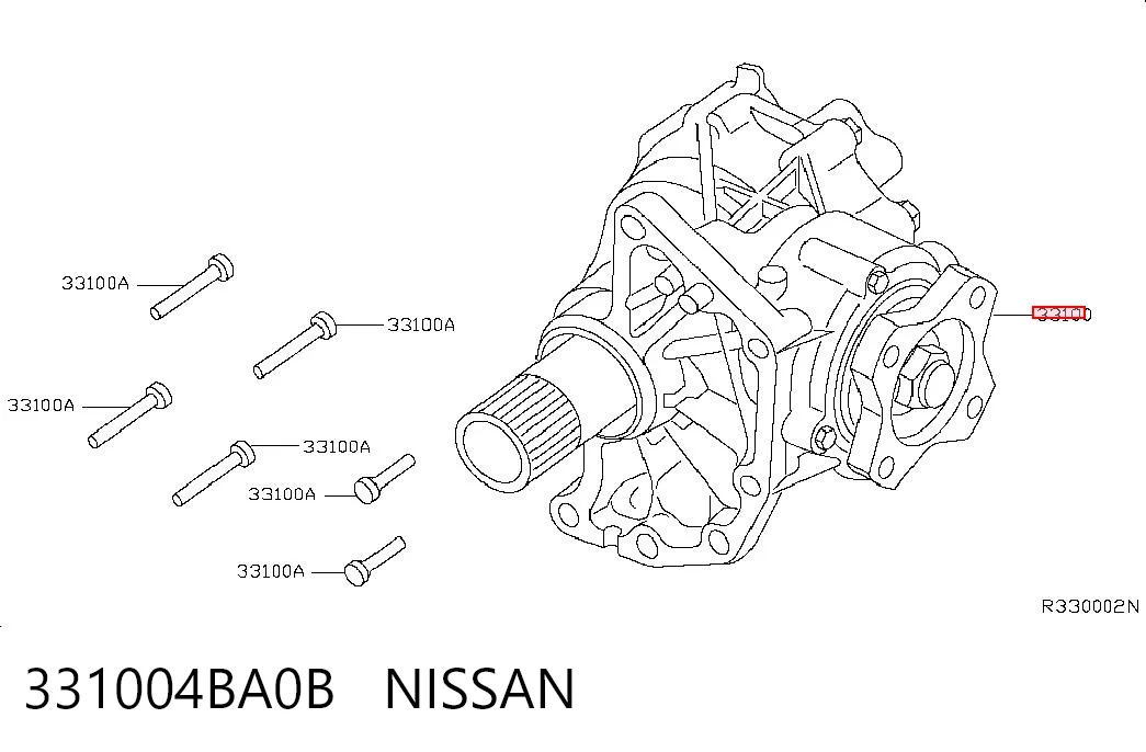 331004BA0B Nissan/Infiniti Раздатка (коробка роздавальна)