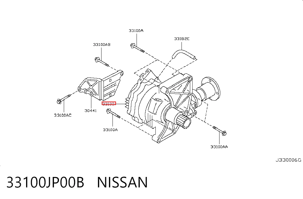 33100JP00B Nissan/Infiniti Раздатка (коробка роздавальна)