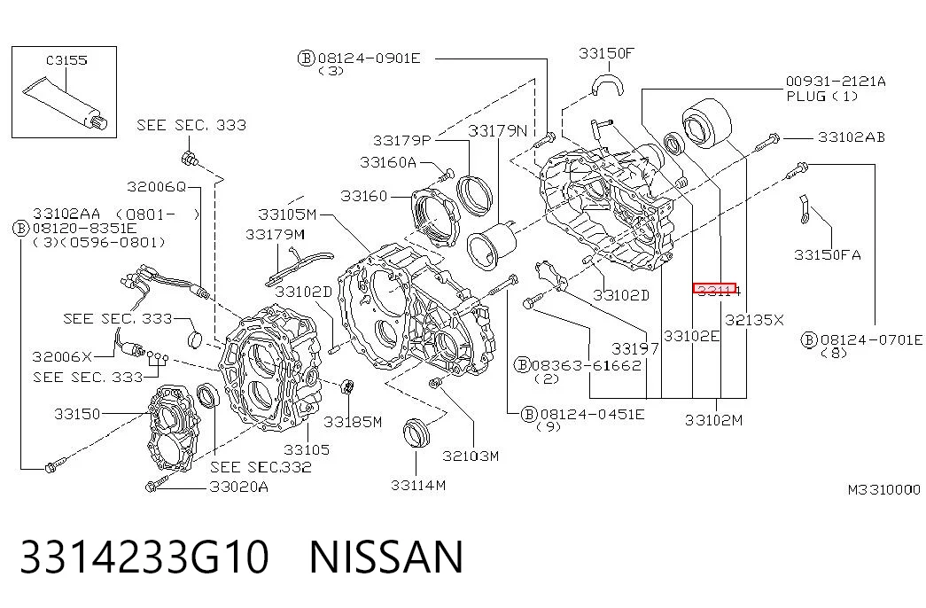 Сальник хвостовика редуктора переднього моста Musashi N2317 ціна, від 5.58 USD