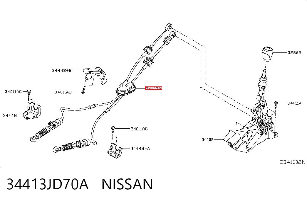 Купити Трос перемикання передач Nissan Qashqai I J10