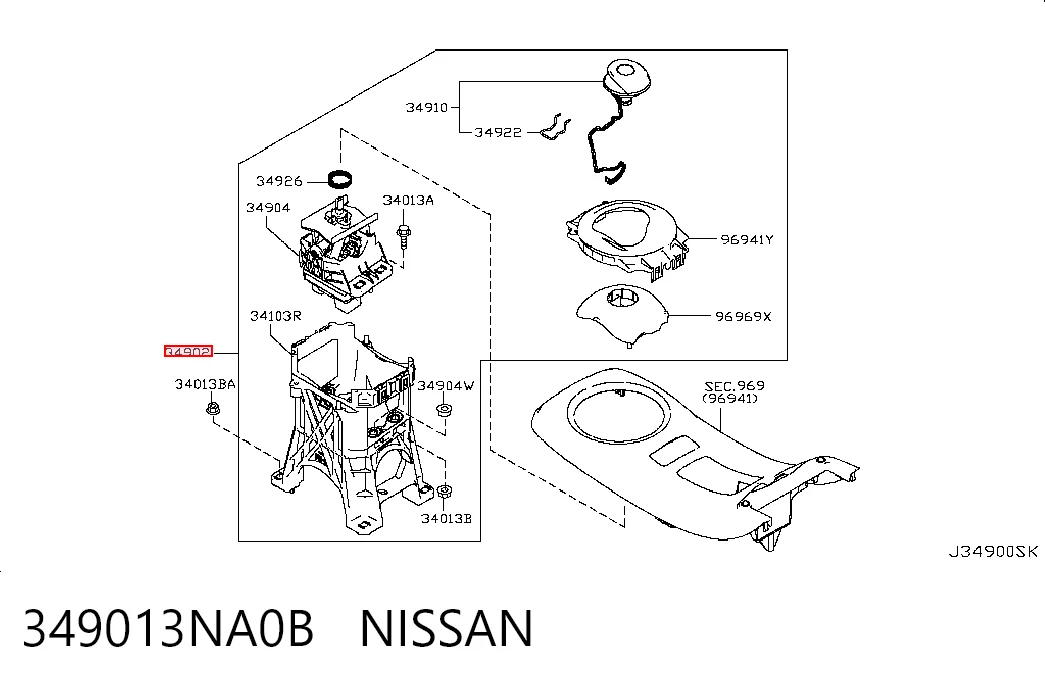 Куліса КПП на Nissan LEAF I ZE0