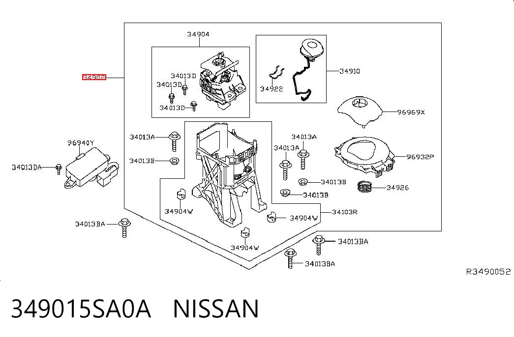 Куліса КПП на Nissan LEAF I ZE0U