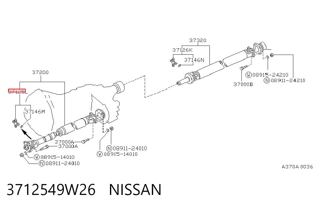 Хрестовина карданного валу, заднього Nissan Terrano I