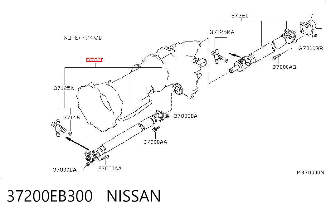 Кардан передній 3S521001 AND