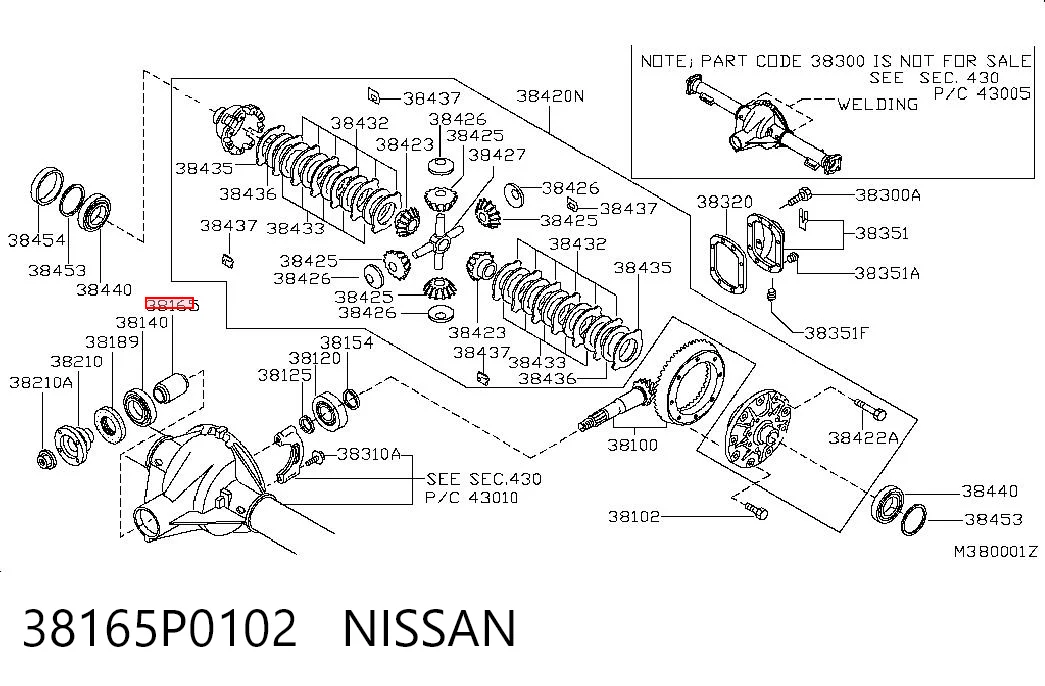 38165P0102 Nissan/Infiniti