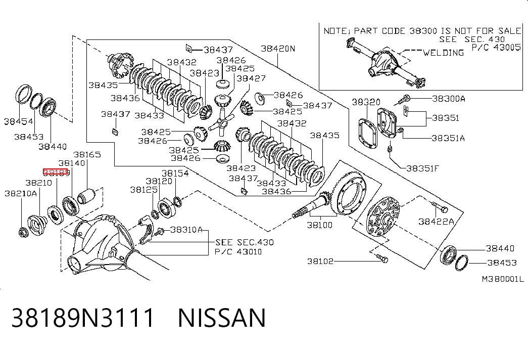 Сальник хвостовика редуктора заднього моста Musashi N2296 ціна, від 6.44 USD