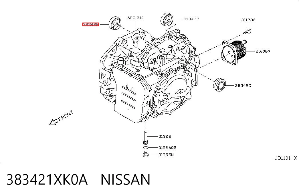 Сальник АКПП/КПП, вал-шестерні Chrysler 2702A021 ціна, від 4.89 USD