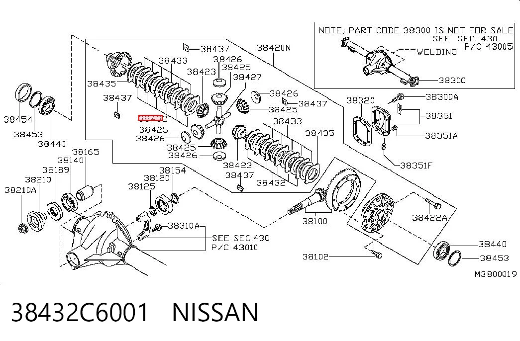 38432C6001 Nissan/Infiniti