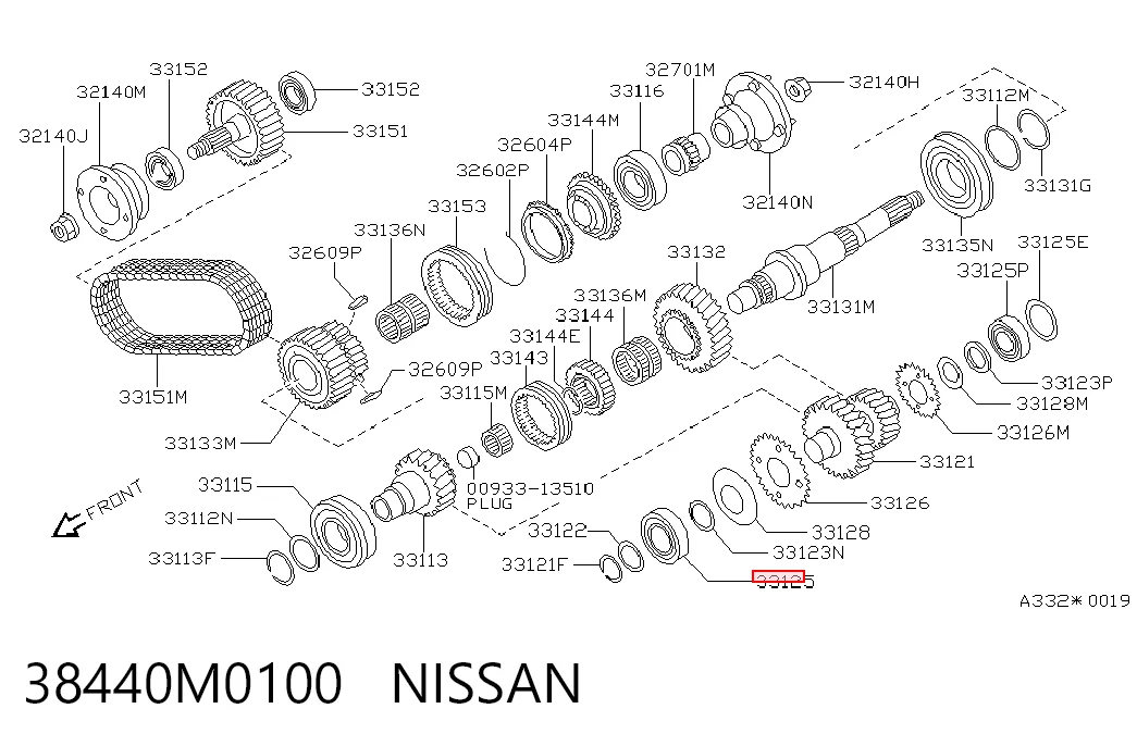  Підшипник КПП Nissan Terrano 1