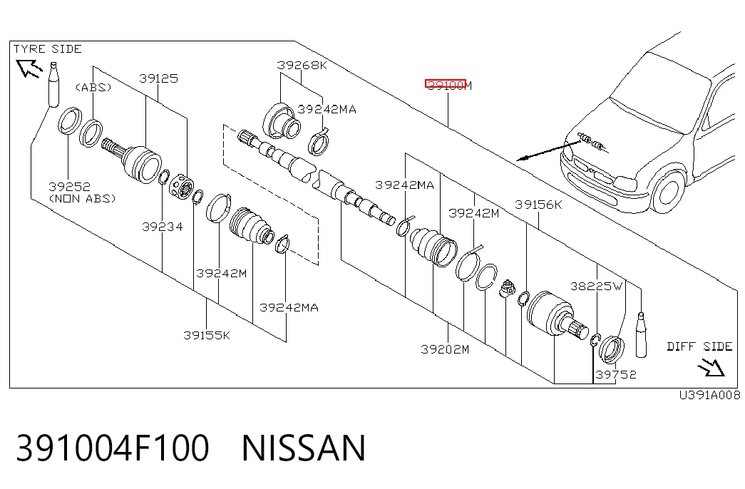 391004F100 Nissan/Infiniti