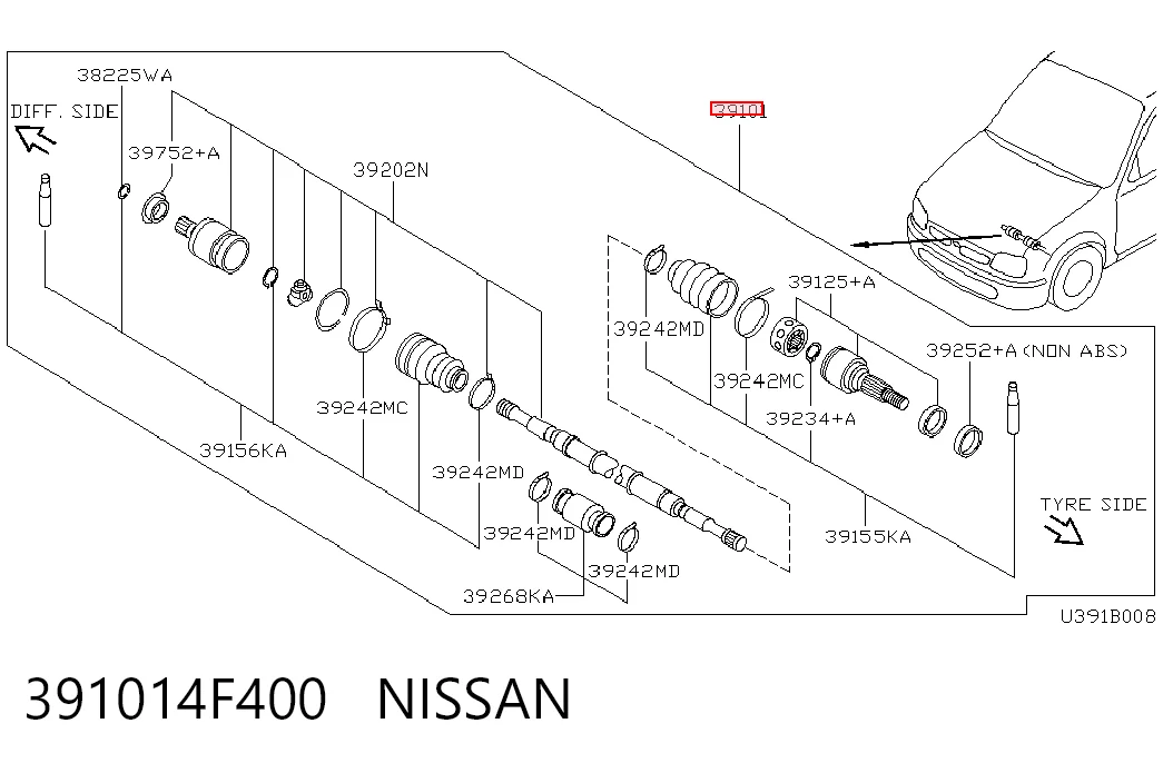 ШРУС зовнішній передній BB5507 Posterparts