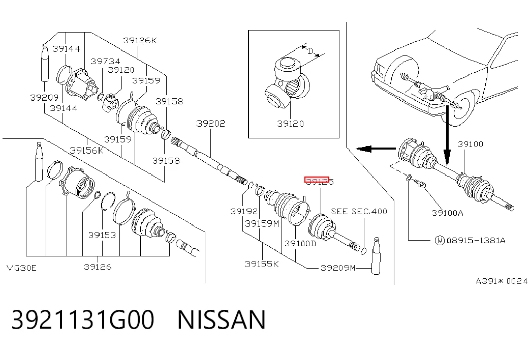 ШРУС зовнішній GKN-Spidan 0023960