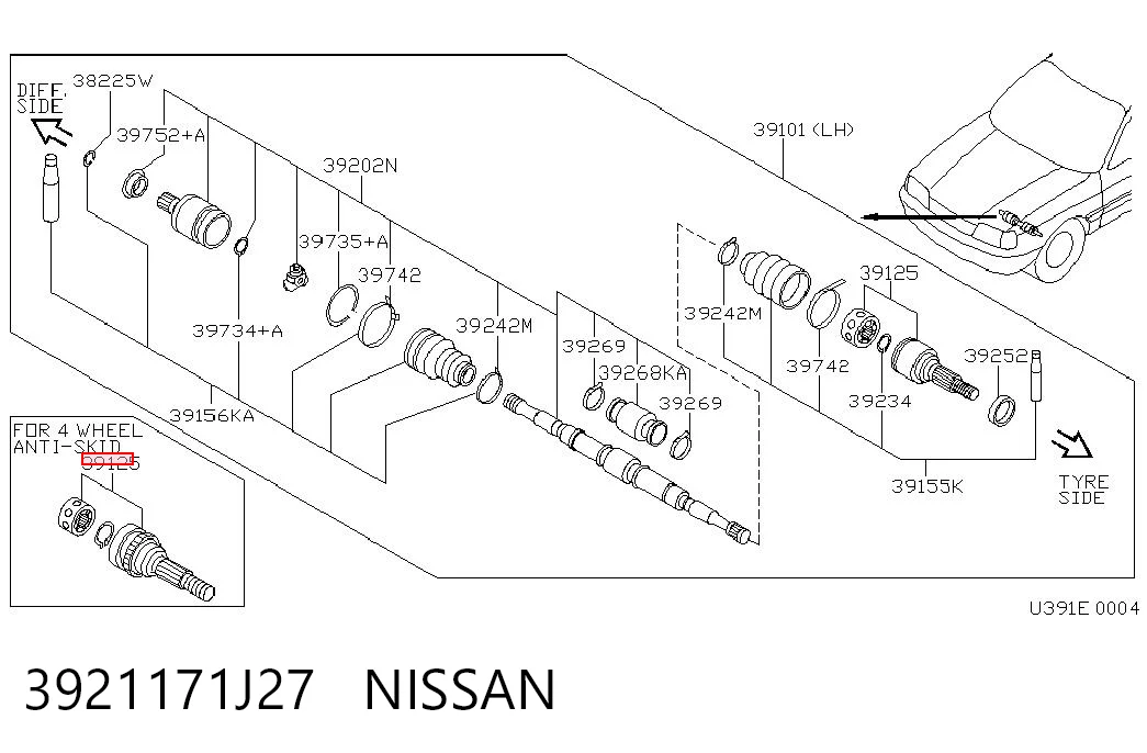 Купити BB1272 Posterparts Шарнір приводу зовнішній