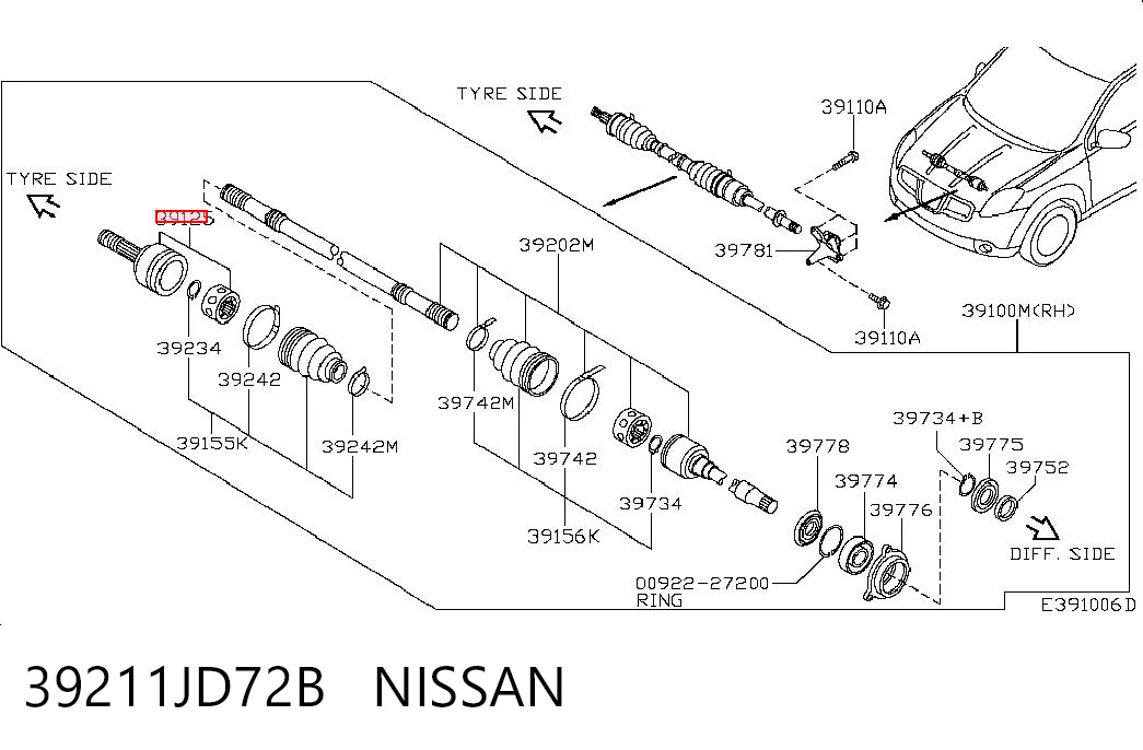 BB4948 Posterparts Граната зовнішня