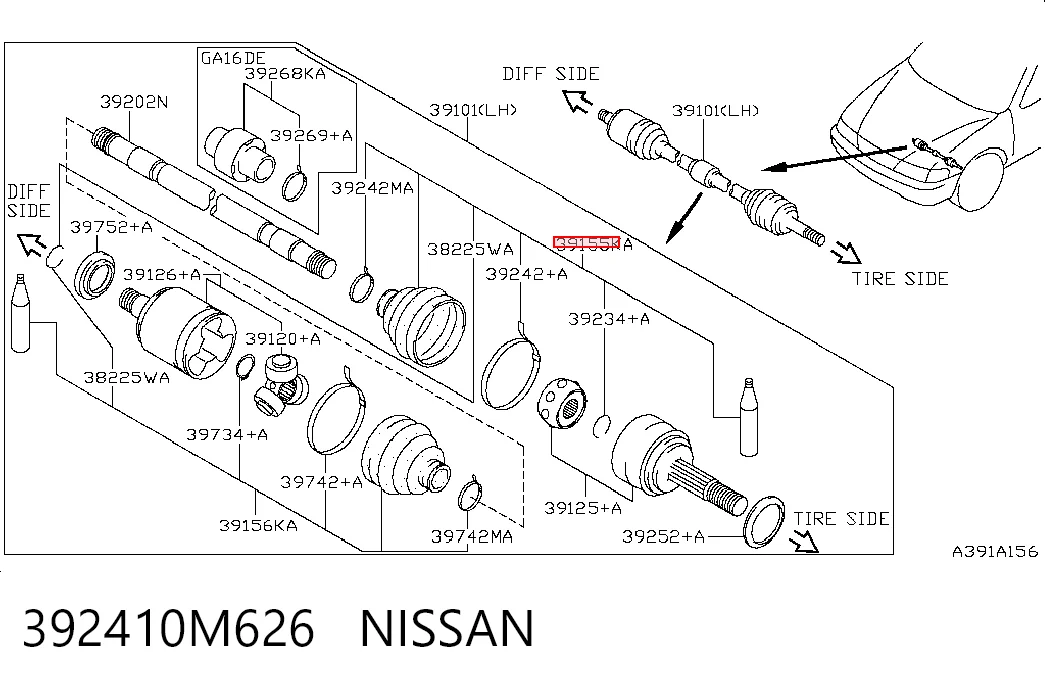Купити 026181 GKN-Spidan Пильник шарніра приводу