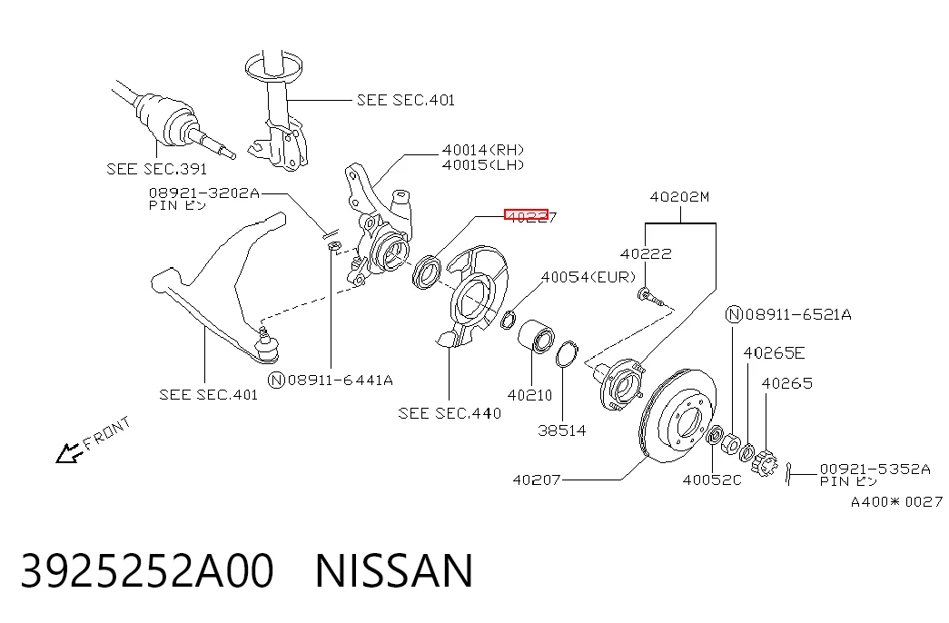 Підшипник ступиці DE0892LLCS43L244 NTN