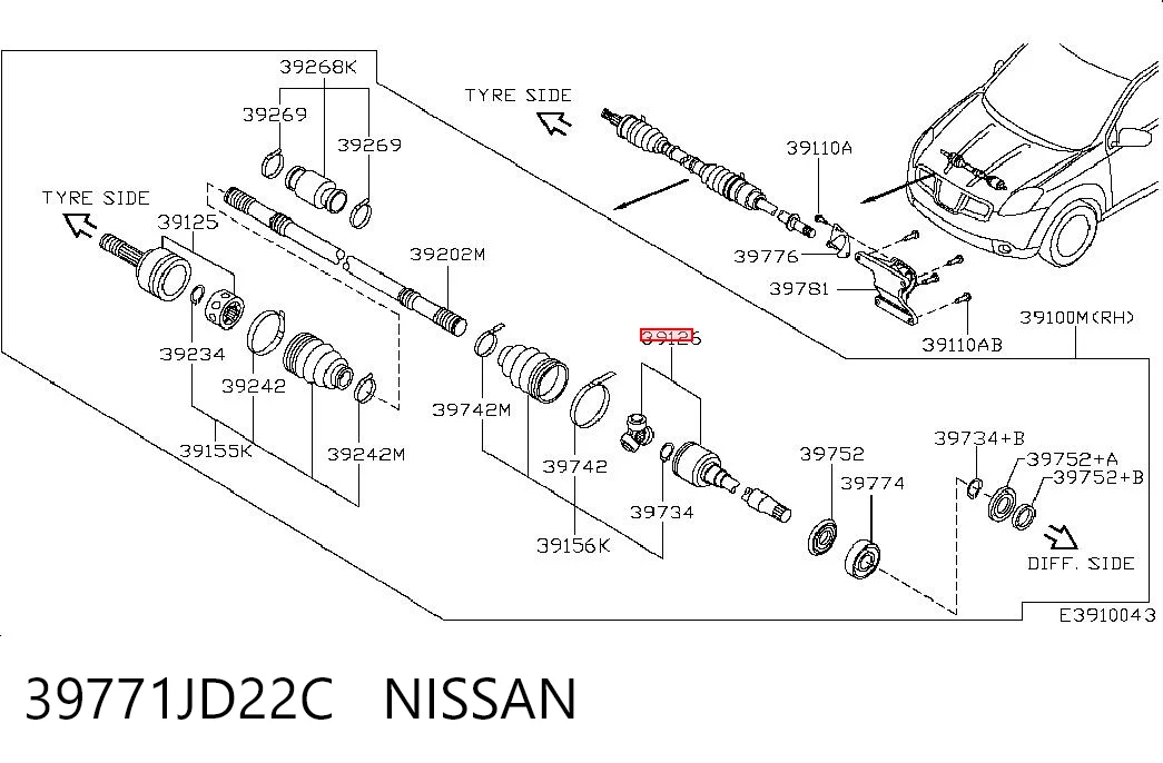 ШРУС внутрішній правий J52007 Tangun