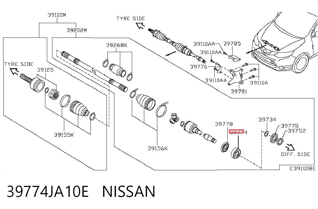 39774JA10E Nissan/Infiniti