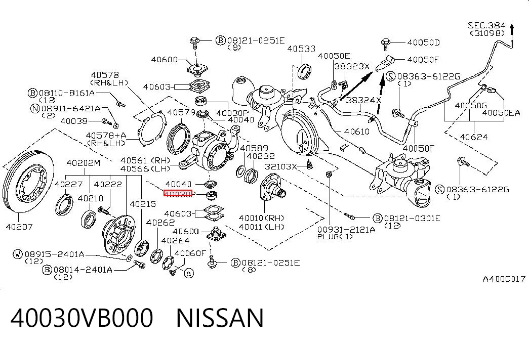 Підшипник цапфи передньої Timken 30304