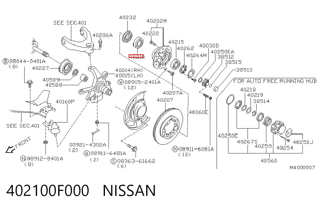 Купити LM60304911 NTN Підшипник маточини передньої, внутрішній