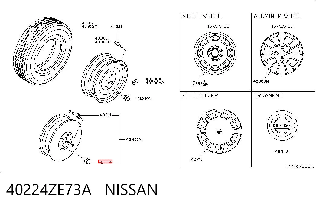 Купити Колісні гайки Nissan Pathfinder  R51M