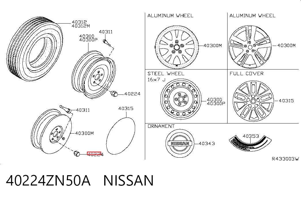 Купити Колісні гайки Nissan Altima L33 