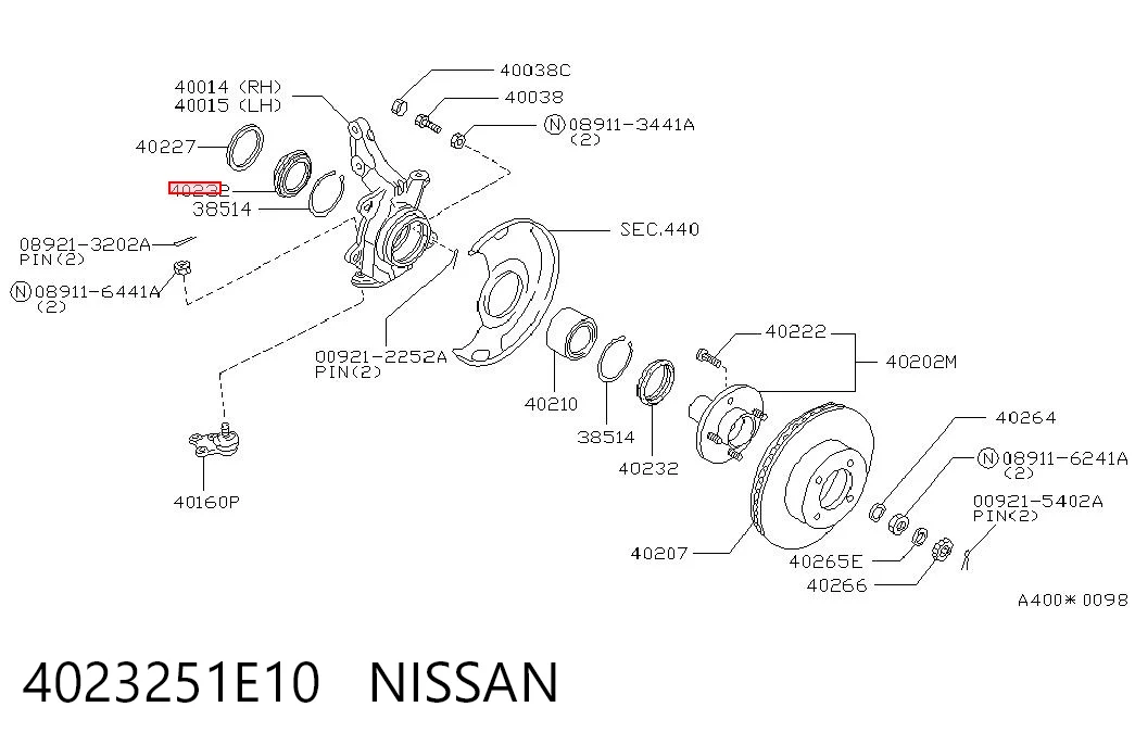 Купити Підшипник ступиці Nissan Bluebird  T72 , T12